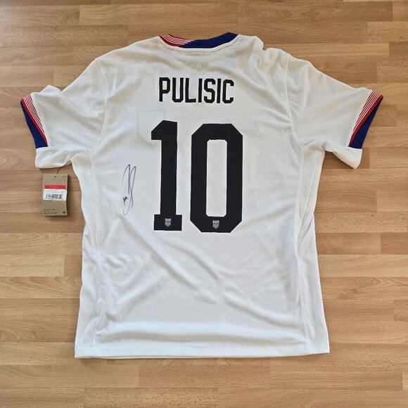 New Nike Dri-FIT Christian Pulisic Autographed Team USA Soccer Jersey Large - Picture 2 of 6